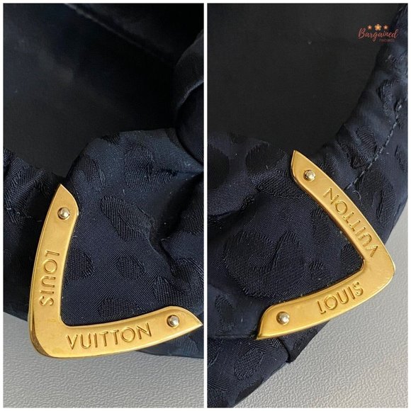 Authentic Louis Vuitton Black Leopard Print Fabric Amulet Ballet Flats Size 38/8 - Picture 4 of 13
